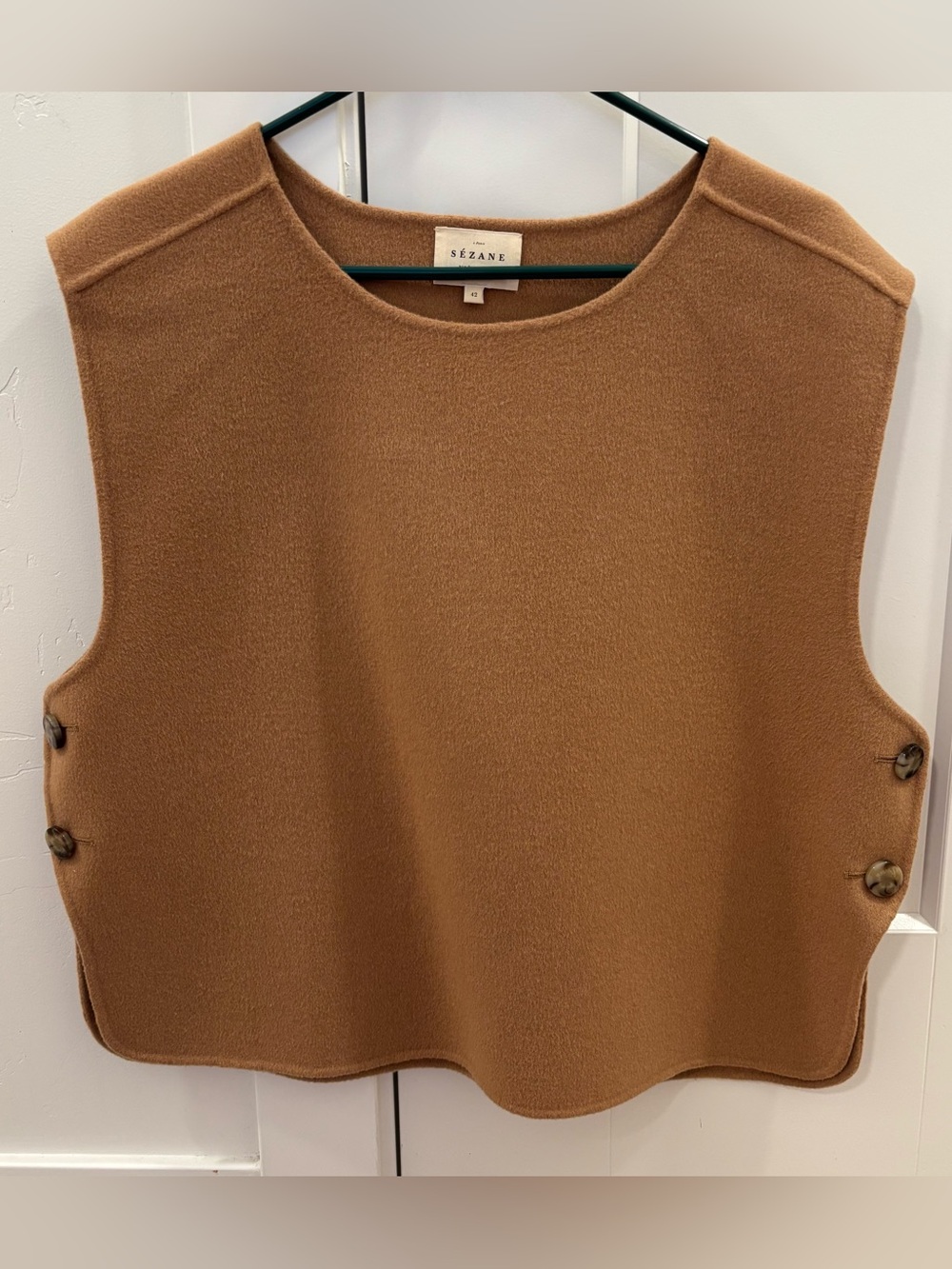 Sezane Aaron Jacket Camel - Size 10 - Picture 2 of 5